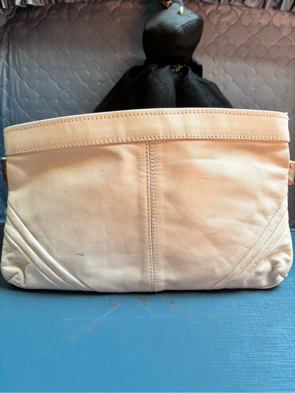 Vintage 80s Antonia Genuine Leather Clutch Purse